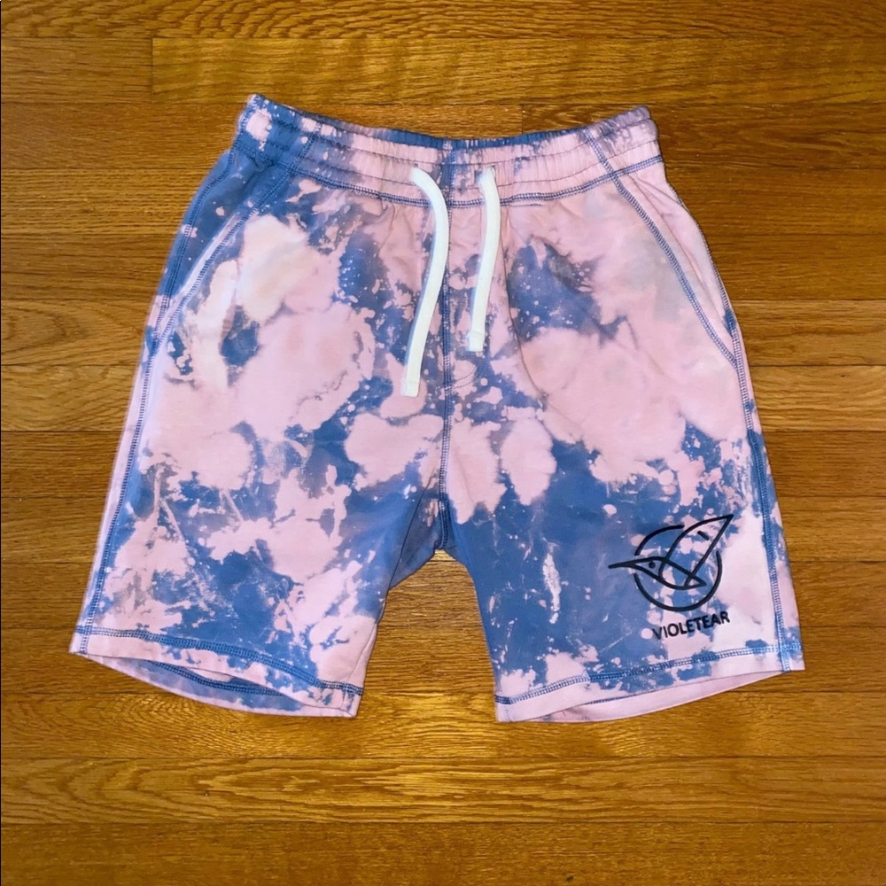 Violetear custom bleach dyed sweatshorts